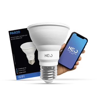 Lâmpadas Led Par20 Smart Inteligente Wi-fi 2.4 GHz 7w 2700K/6500K RGB E27 Branco Neo Avant