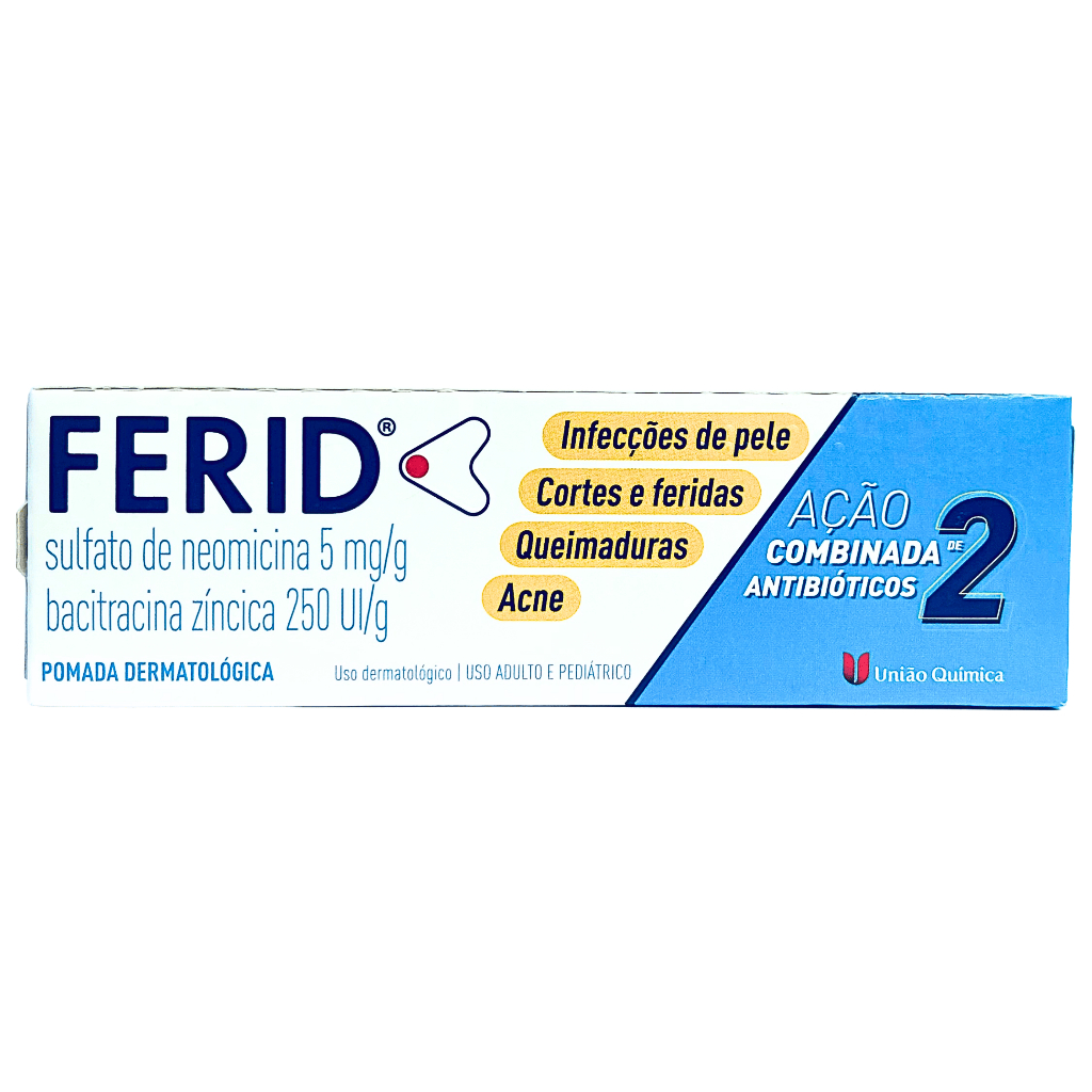 Pomada Cicatrizante Ferid (Infecções de Pele, Cortes, Feridas ...