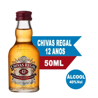 MINIATURA WHISKY CHIVAS 12 ANOS 50ML