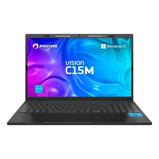 Notebook Positivo Vision C15M Intel Celeron N4500 8GB RAM 128GB eMMC 15,6'' Full HD W11 Minitela e Tecla Copilot Cinza -