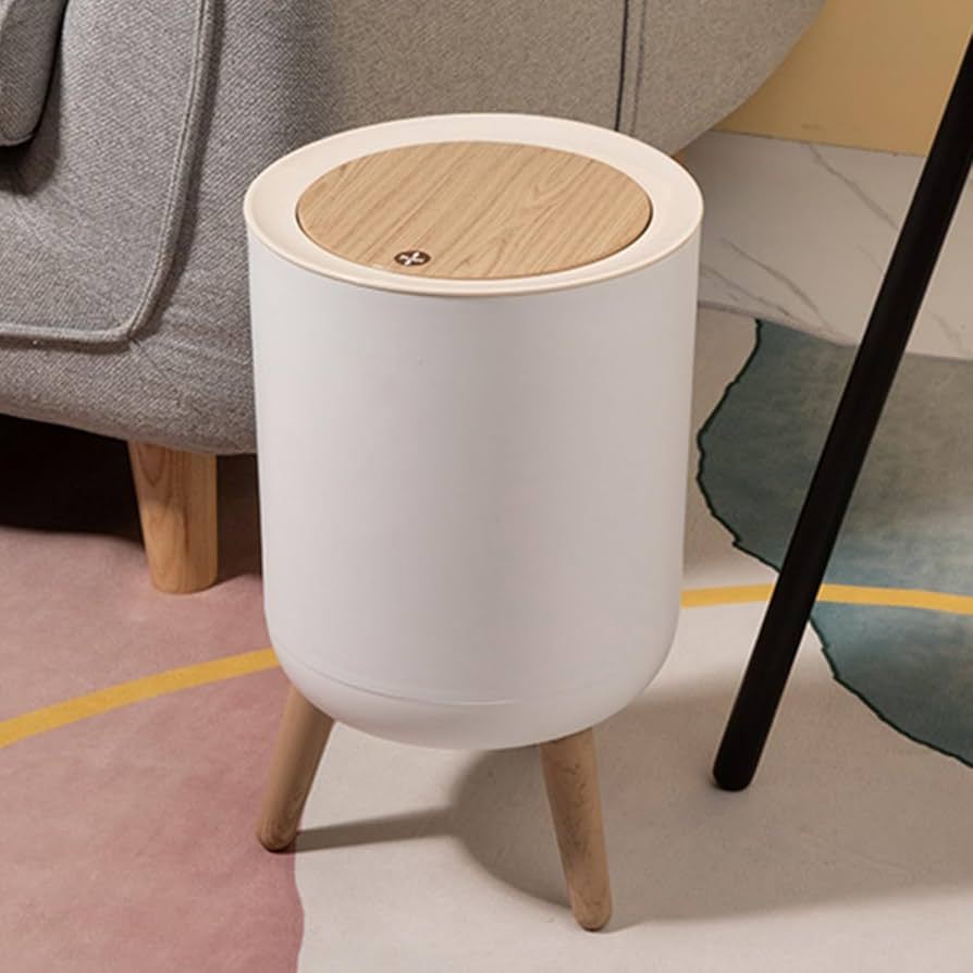 Lixeira Com Tampa De Pressão Moderna Multiuso 7L