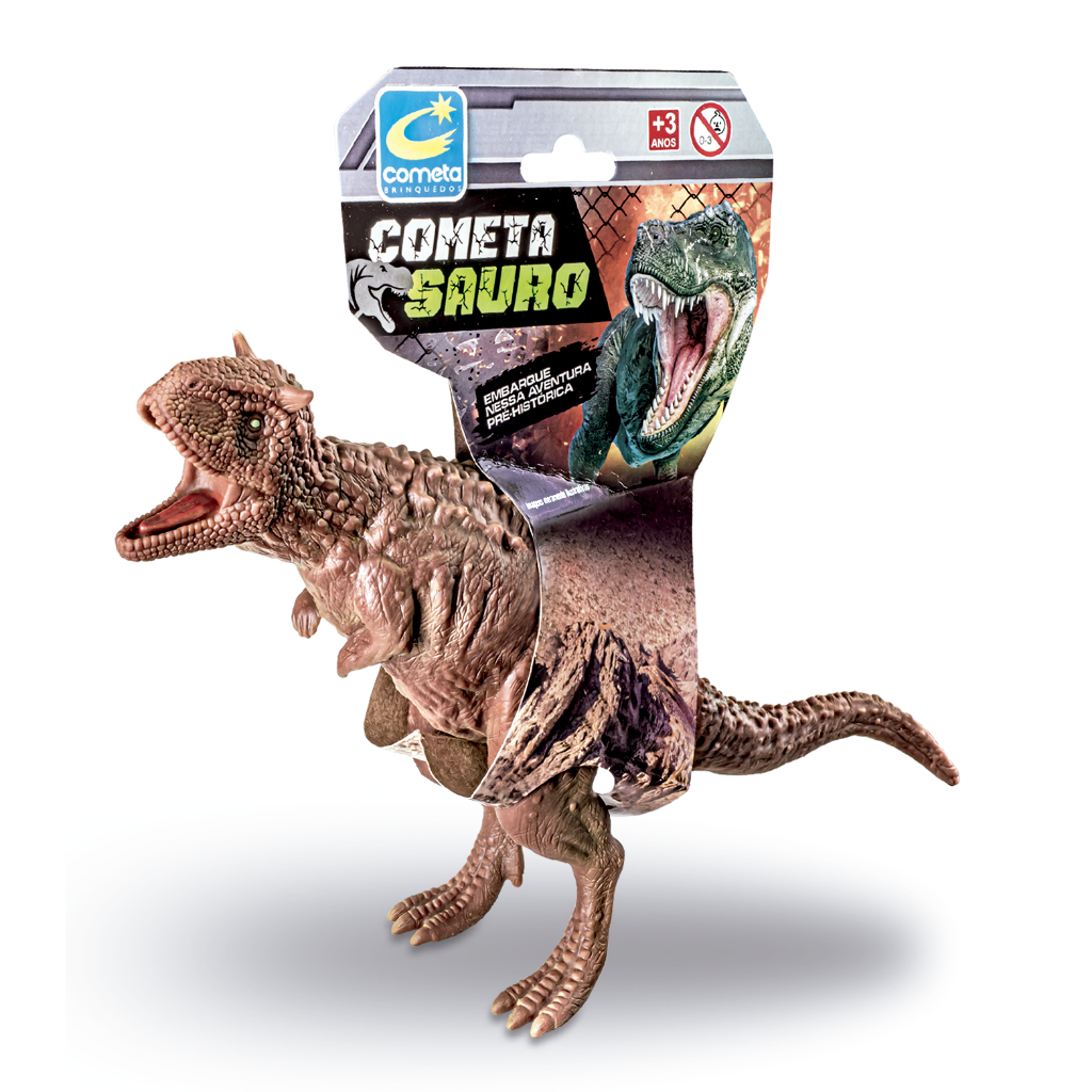 Brinquedo Dinossauro Carnotaurus- Cometa Sauro- Cartela 31 Cm | Shopee ...
