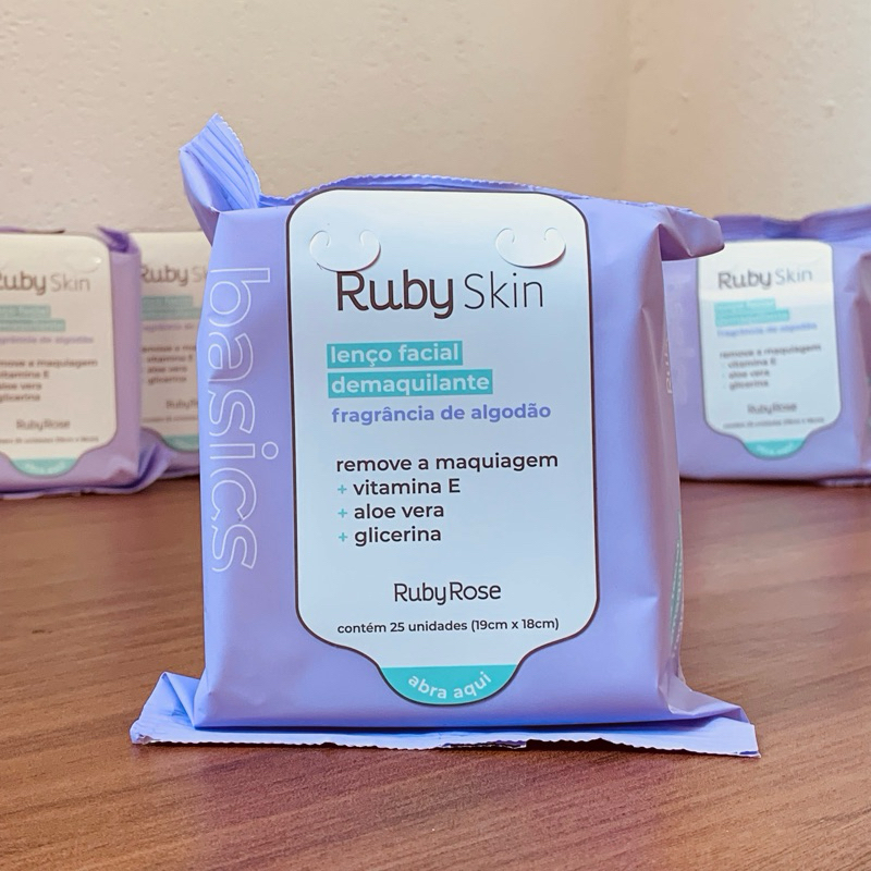 Ruby Rose Ruby Skin - Lenço Demaquilante (Kit 3un) | Shopee Brasil