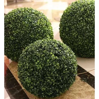 Kit 2 Buchinho Artificial de 12 a 34 Cm Verde Bola De Grama
