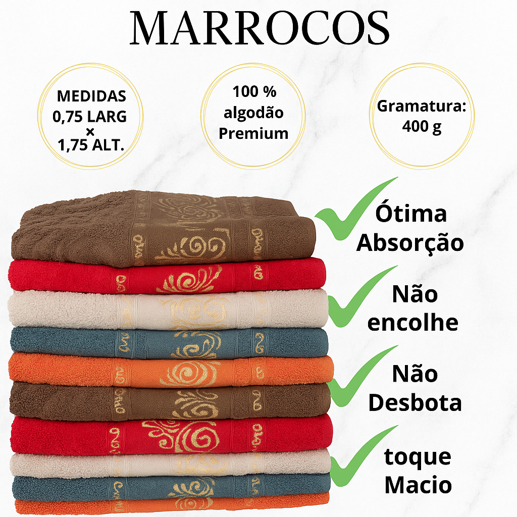 Toalha de banho Grande Gigante 100% algodão macia Linha Premium ...