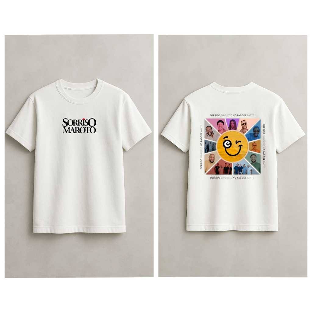 Camisa Camiseta Sorriso Maroto Pagode Samba 100% Algodão Unissex