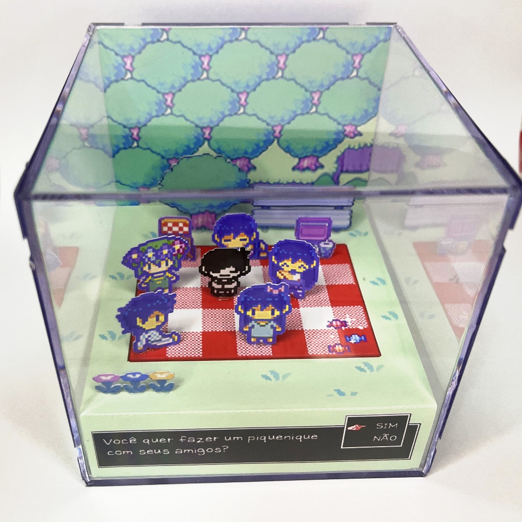 Diorama Omori - Picnic Da Mari - Cubo Artístico 9cm | Shopee Brasil