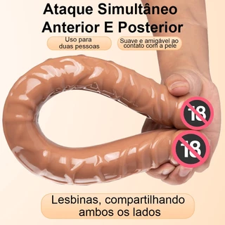 Vibrador Duplo de Cristal Feminino | Estimulação Anal e Vaginal | Prazer Intenso e Luxo