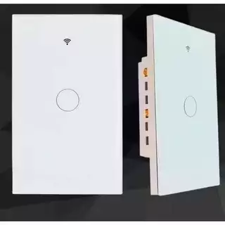 Interruptor Inteligente Touch Wi-Fi 1/2 Botão Smart Automação,Compatível Google Alexa Smart Tuya