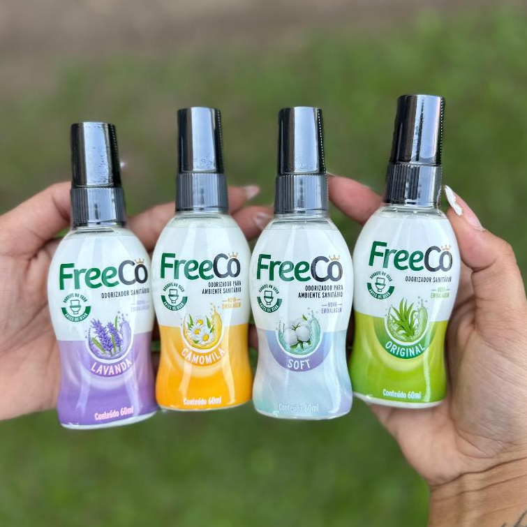 Freecô Spray Bloqueardor De Odores Sanitários 60ml 1UNIDADE | Shopee Brasil