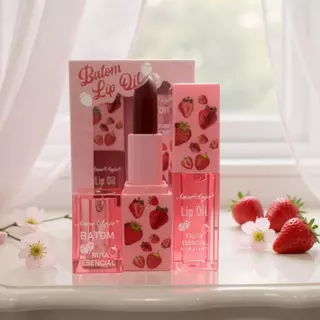 Conjunto 2 lip oil + batom  De Cuidados Labiais Hidratantes Suaves Com Cor em Oferta na Shopee