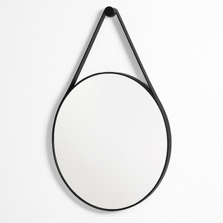 Espelho Redondo Adnet Decorativo Suspenso de Parede 25cm + Pino