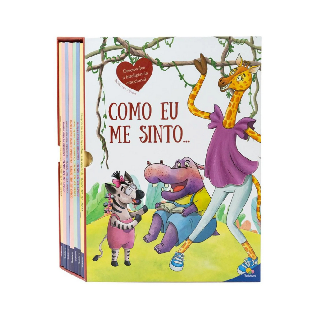Box com 7 Livros Como eu me Sinto - Desenvolvendo a Inteligência