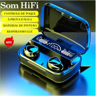 Fone M10 Fone De Ouvido Bluetooth Sem Fio Sem Fio Tws Estéreo Power Bank — foto 3 — Achou Levou Brasil