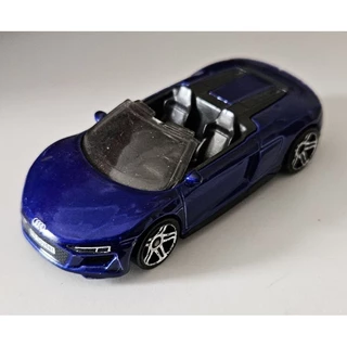 Carrinho Miniatura Hot Wheels 19 Audi R8 Spyder Azul Loose