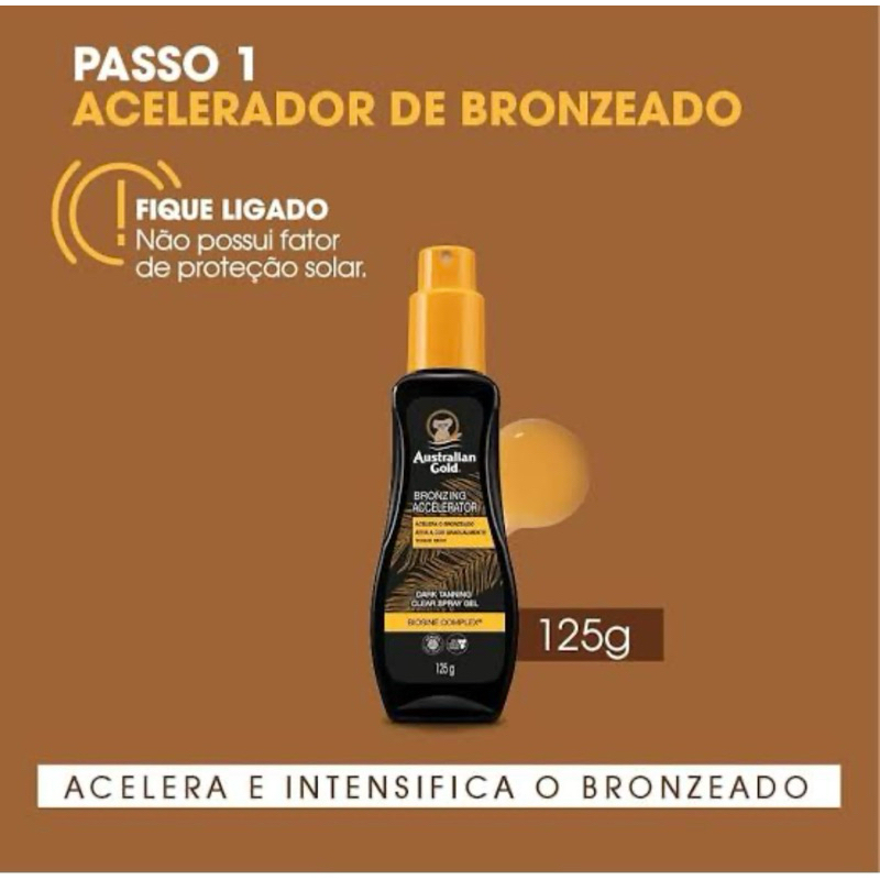 Bronzeador e acelerador Australian Gold 125g (Validade:07/2025 ...