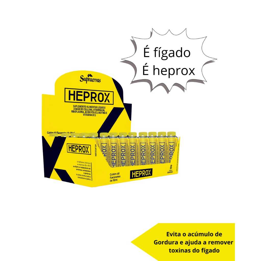 heprox 60 flaconetes de 10ml similar ao hepocler é figado é heprox ...