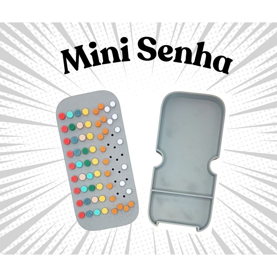 Jogo Tabuleiro Mini Quebrar codigo Senha Secreto Mastermind
