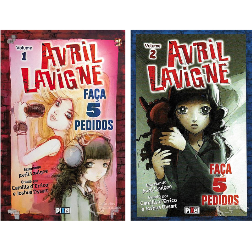 Avril Lavigne comic 3 冊セット　希少な‼️ペーパーバック Mangás] Avril Lavigne - Faça 5 Pedidos (1 e 2) | Shopee Brasil