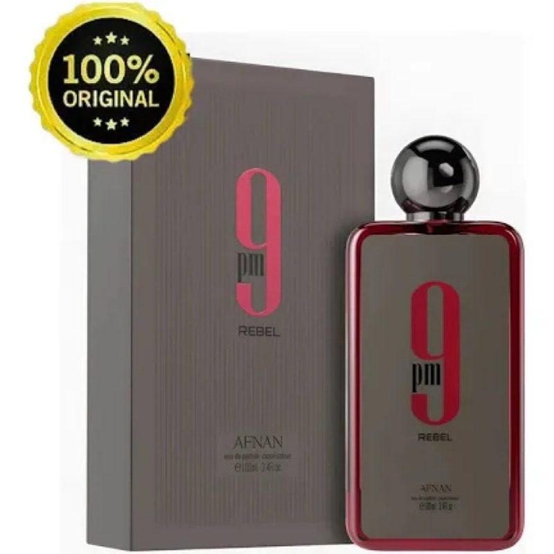 Perfume Afnan 9PM Rebel Eau de Parfum Unissex 100ML | Shopee Brasil