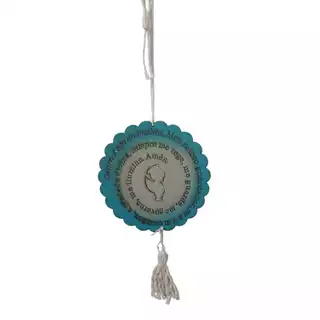 Mobile Mandala Oração Santo Anjo – MDF 3mm Vazado