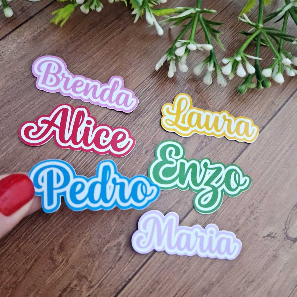50 Apliques de Nome - Nomes para lembrancinhas - Nomes para ...