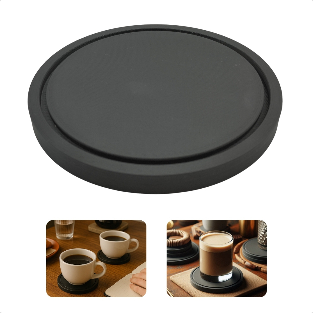 Porta Copos Redondo Minimalista Moderno Proteção Mesa Bebidas Decoração Cozinha Sala Escritório
