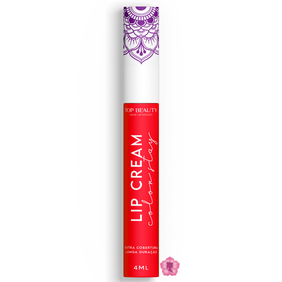 Batom Liquido Lip Cream Cor 24 Top Beauty | Shopee Brasil