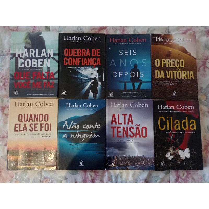 Box com 8 livros de Harlan Coben. | Shopee Brasil