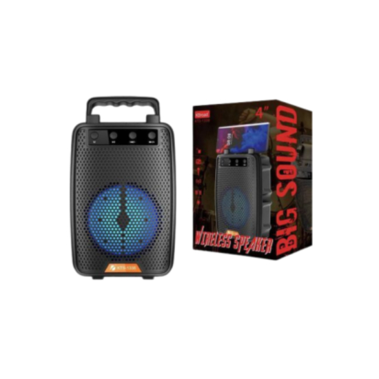 Caixa De Som Bluetooth Led 4 Polegadas Rádio Fm Usb Sd | Shopee Brasil
