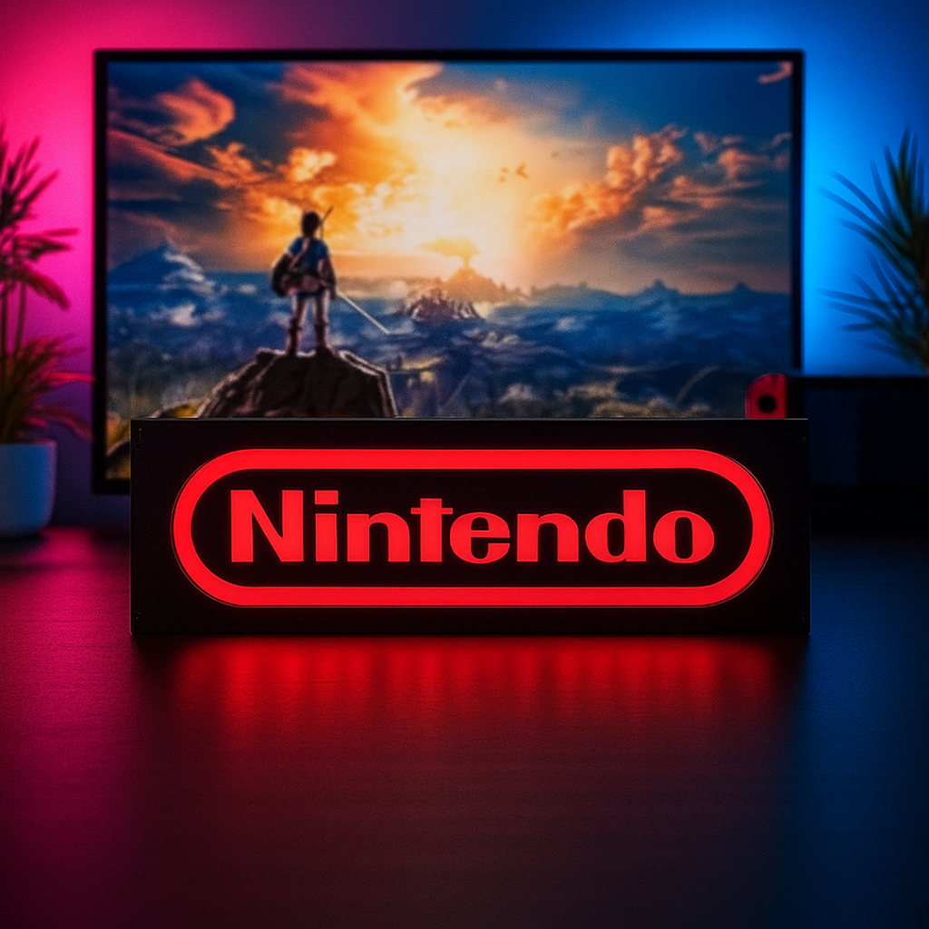 Luminária Gamer de Consoles Games e Jogos Nintendo Switch Em Led Setup ...