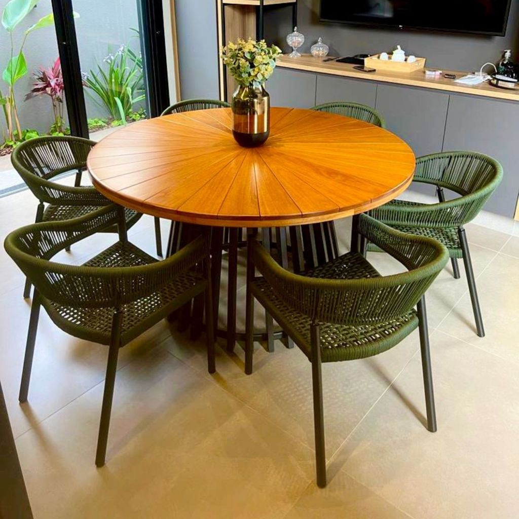 Kit 2 Cadeiras Para Area Gourmet Luxo Design Moderno - Alumínio e Corda ...