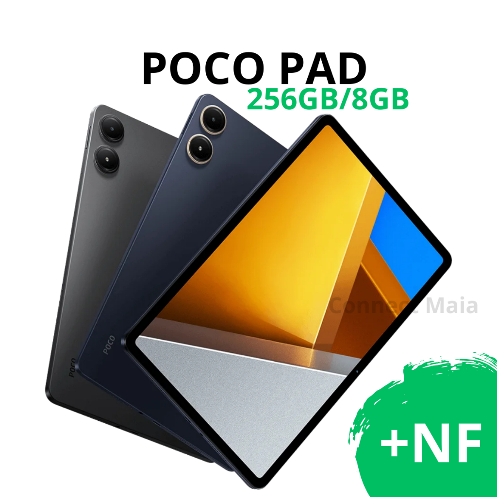 Tablet Xiaomi Poco Pad 256GB 8GB Tela de 12.1pol. C/ NOTA FISCAL ...