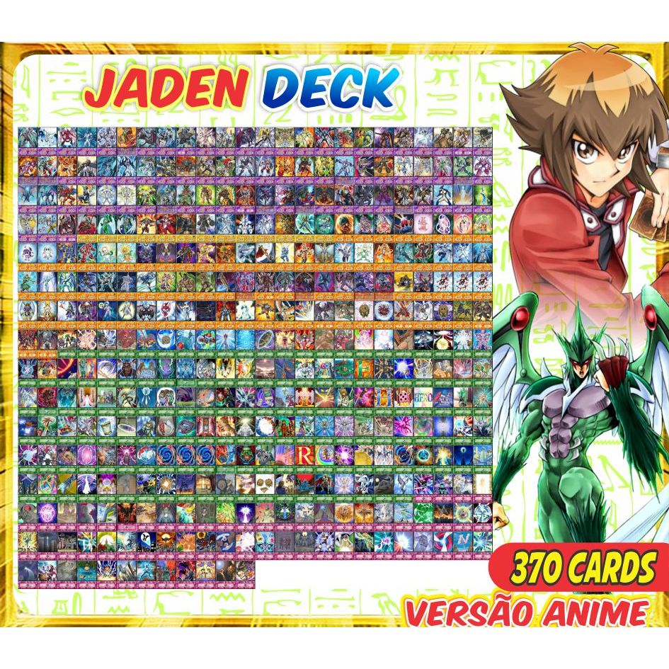 Jaden Yuki (370 Cards+27 Raro) Deck GRANDE Anime Playmat & Deckbox