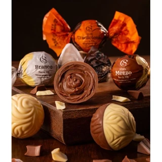 Cacau show Trufas 30g Cacau show Wafer Recheado Pistache, Limão,Mil folhas, Avelã,cappuccino kit trufas em Oferta na Shopee