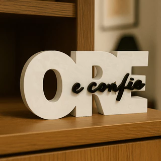 Decoração “Ore e Confie” - Decoração de Sala, Quarto e Mesa Moderna