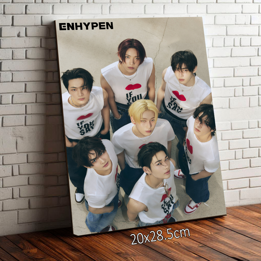 Placa Quadro Decorativo ENHYPEN K-POP 20x28.5cm | Shopee Brasil