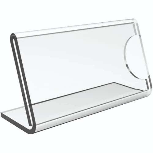 Kit 10 Display Acrílico Porta Preço Etiqueta Expositor Buffe