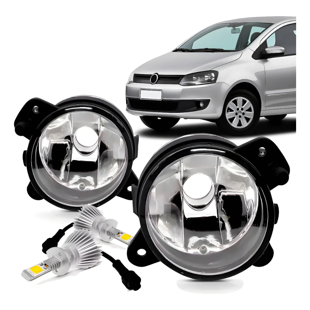 Par Farol De Milha Gol G5 09 10 A 12 13 Lâmpadas Super Led | Shopee Brasil