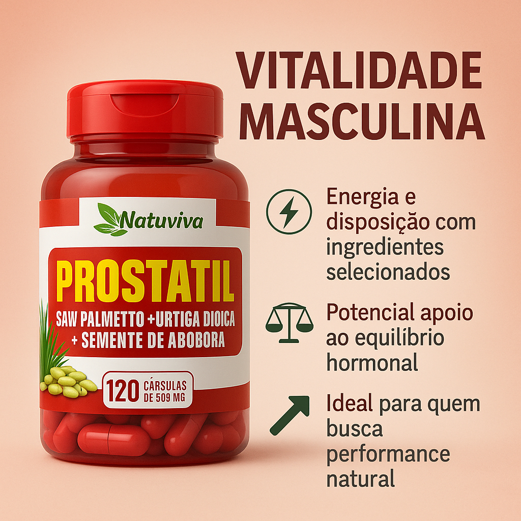 Natuviva Prostatil 120 Cáps 500mg | Saw Palmetto + Urtiga + Abóbora ...
