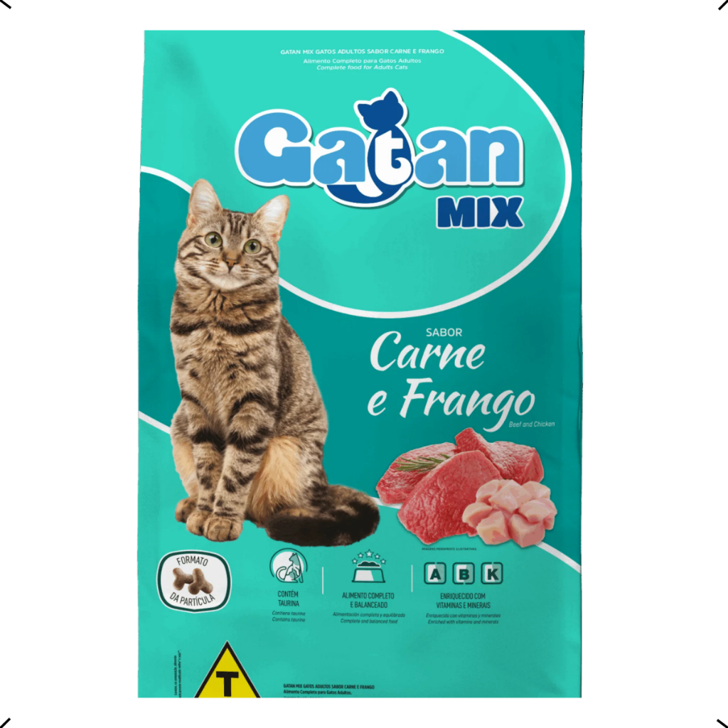RAÇÃO GATAN GATO ADULTO MIX 10KG