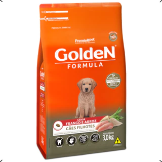 RAÇÃO GOLDEN FORMULA FILHOTE RAÇA MEDIA E GRANDE FRANGO 15KG