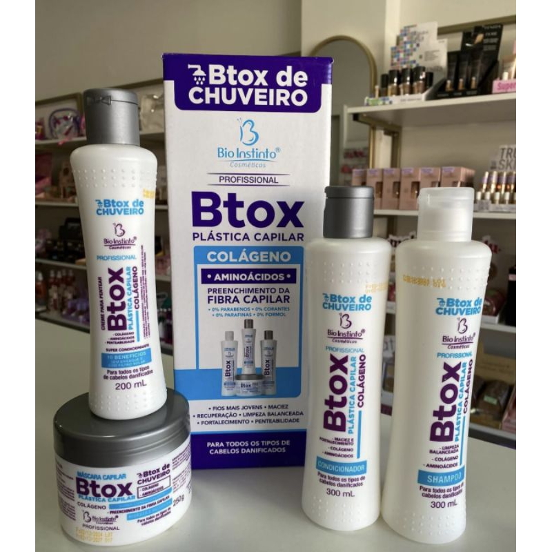Kit Botox de Chuveiro - 4 Itens - Bioinstinto | Shopee Brasil