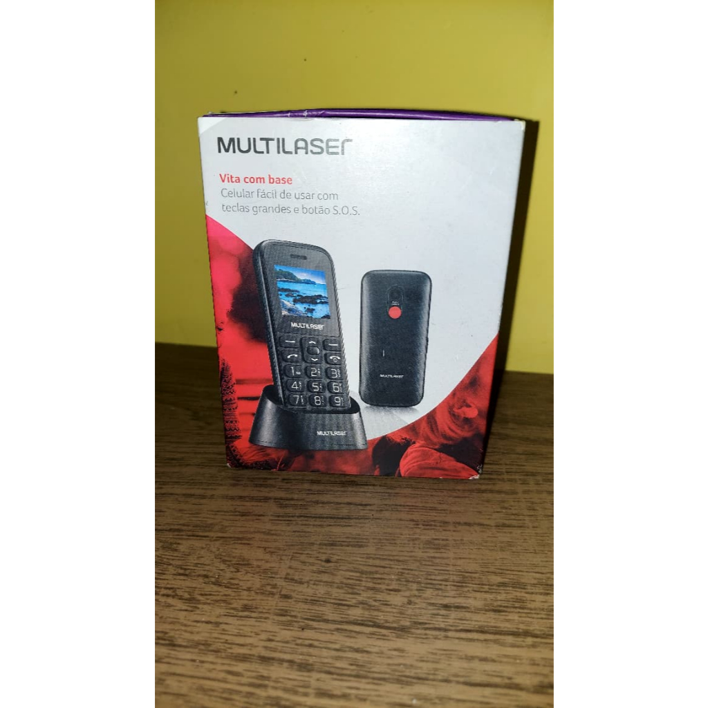 Celular Vita Com Base Preto Tela 1.8 2g Multilaser P9121 Preto | Shopee ...
