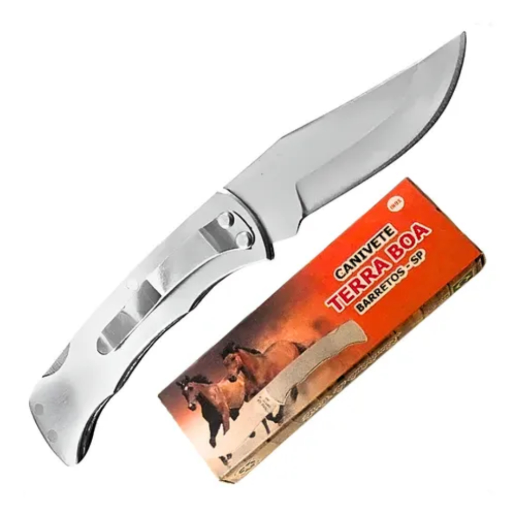 Canivete Trava Inox/Bolso Grande Terra Boa Original - TB 310
