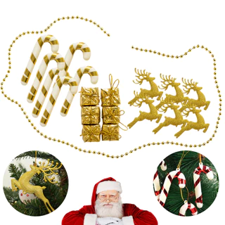 Kit Pendente de Natal 19 Peças - Enfeite Natalino - Árvore de Natal