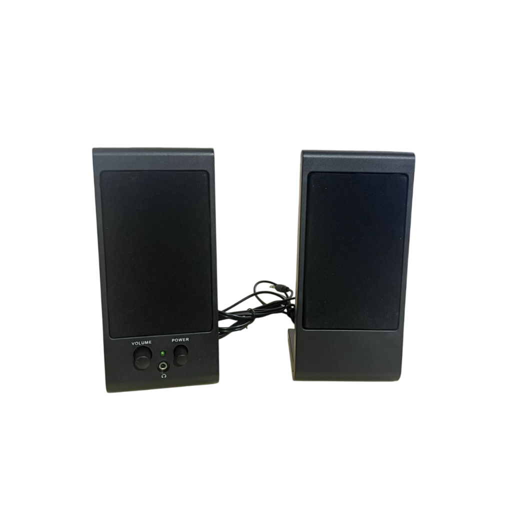 Caixa de Som para Computador 2.0 P2 USB com Controle de Volume