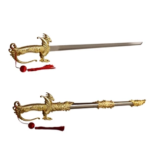 Espada metálica medieval dragão 94 cms