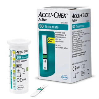Tiras Accu-Chek Active Com 50 Unidades em Oferta na Shopee