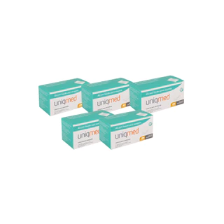 Kit 5 Caixas Álcool Swab 70% Saches Lenço Umedecido C/100 Unidades Cada - Uniqmed em Oferta na Shopee